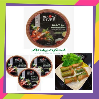 Bánh tráng gạo lứt huyết rồng Mekong River 22cm-300g [Cuốn gỏi]