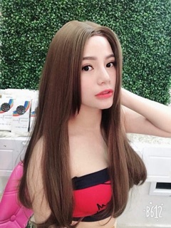 Tóc giả mái hất cao cấp- tặng lưới chùm tóc