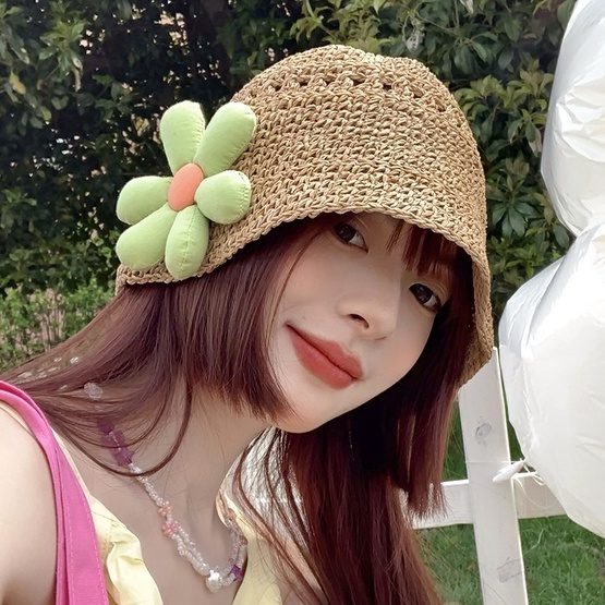 Nón Tai Bèo Đan Cói Chống Nắng Mùa Hè Phong Cách Nhật Bản Dễ Thương