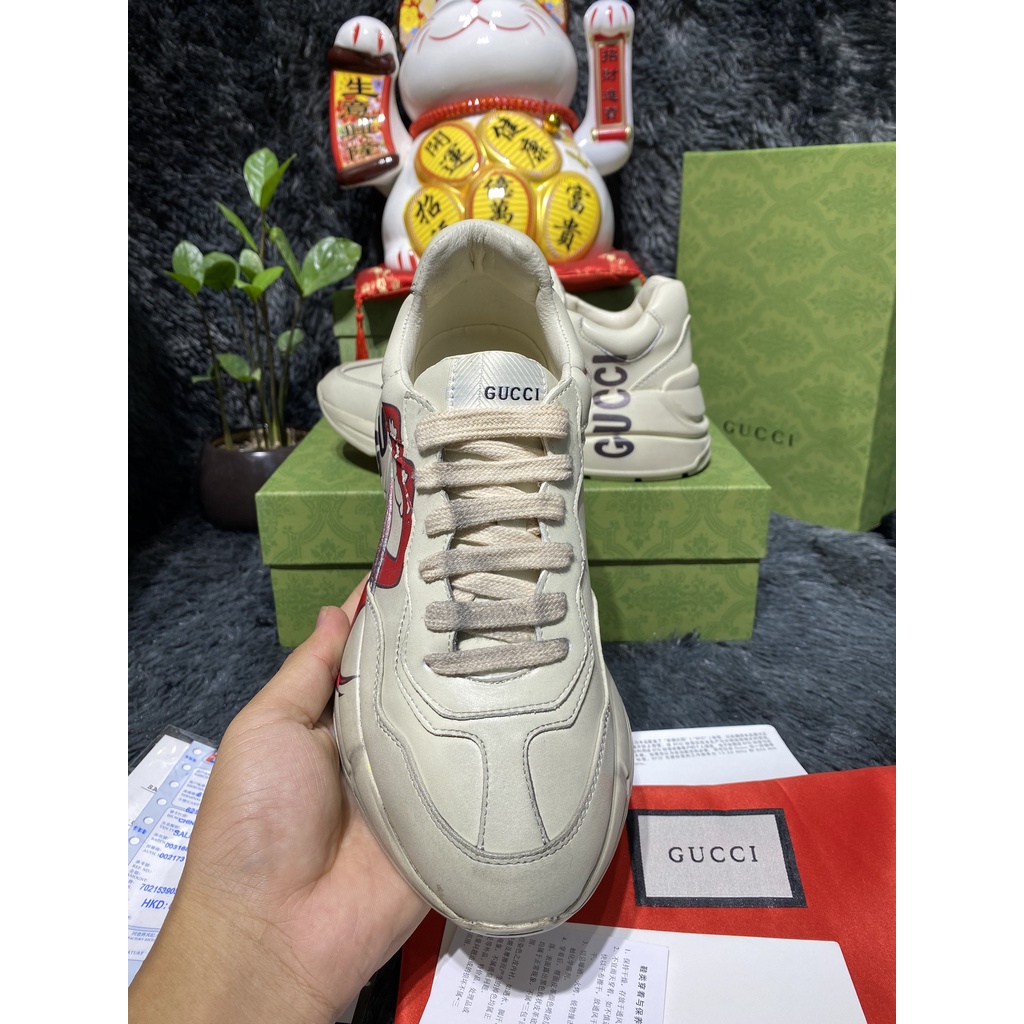 [Full box+bill] Giày Sneaker Gucccii môi  bản bẩn hàng SC full box bill và hộp bảo vệ