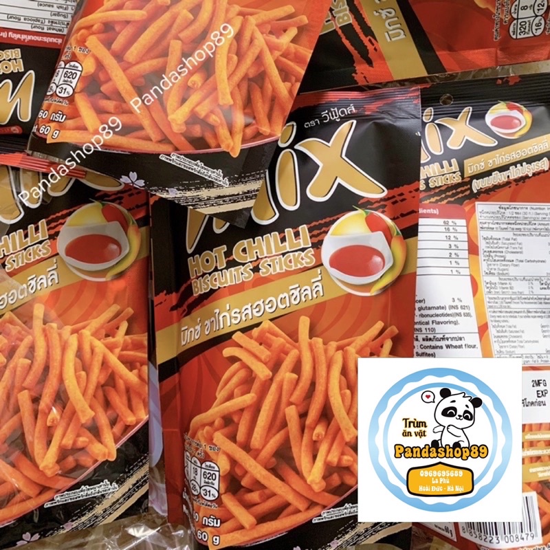 Bim tăm que snack Mix Vfoods Thái Lan (gói 60g)