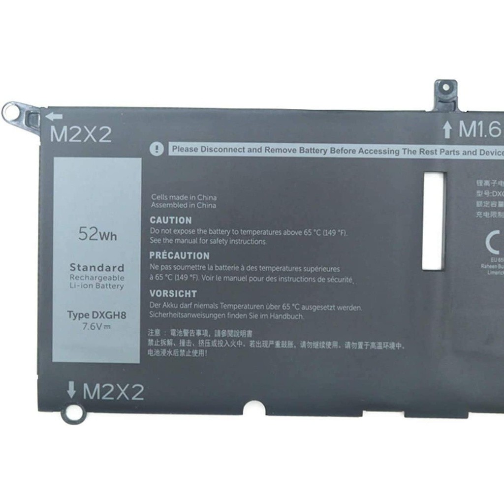 (BATTERY) PIN LAPTOP DELL XPS 13 9370 52WH (ZIN) - 4 CELL dùng cho XPS 13 9370 9380, H754V 0H754V