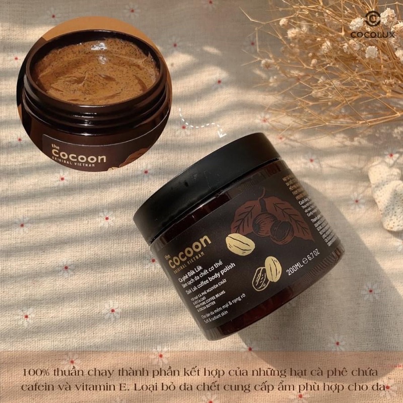 Tẩy Da Chết Body Cafe Cocoon Daklak Coffe Body Polish | BigBuy360 - bigbuy360.vn