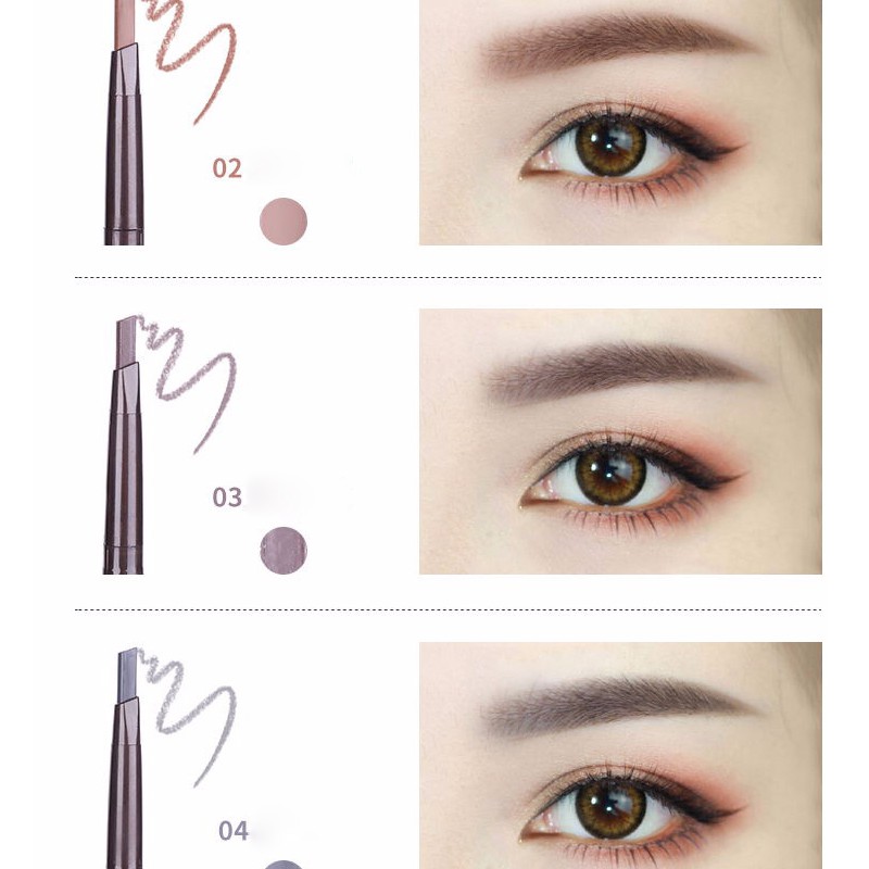 [Hàng mới về] Bút kẻ mày 2 trong 1 lâu trôi có đầu cọ chuốt | BigBuy360 - bigbuy360.vn