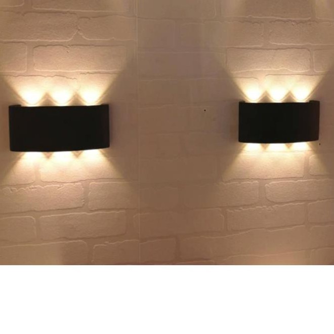 Đèn gắn treo tường hai đầu 6 tia trang trí decor phòng khách phòng ngủ hành lang ngoài trời