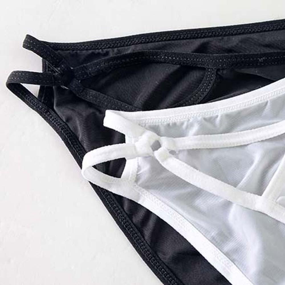 Qqmall Quần Lót Lọt Khe Bằng Cotton Lụa Lạnh Hở Đáy Không Đường May Màu Trơn Gợi Cảm Thoáng Khí Nhiều Màu Sắc Dành Cho Nữ