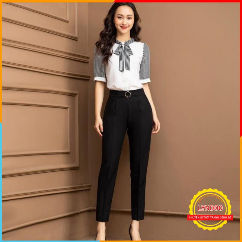 Quần tây nữ lưng cao [HÀNG THIẾT KẾ] Quần tây nữ công sở khoá sườn, Chất vải tuyết mưa mềm mịn lên dáng cực xinh
