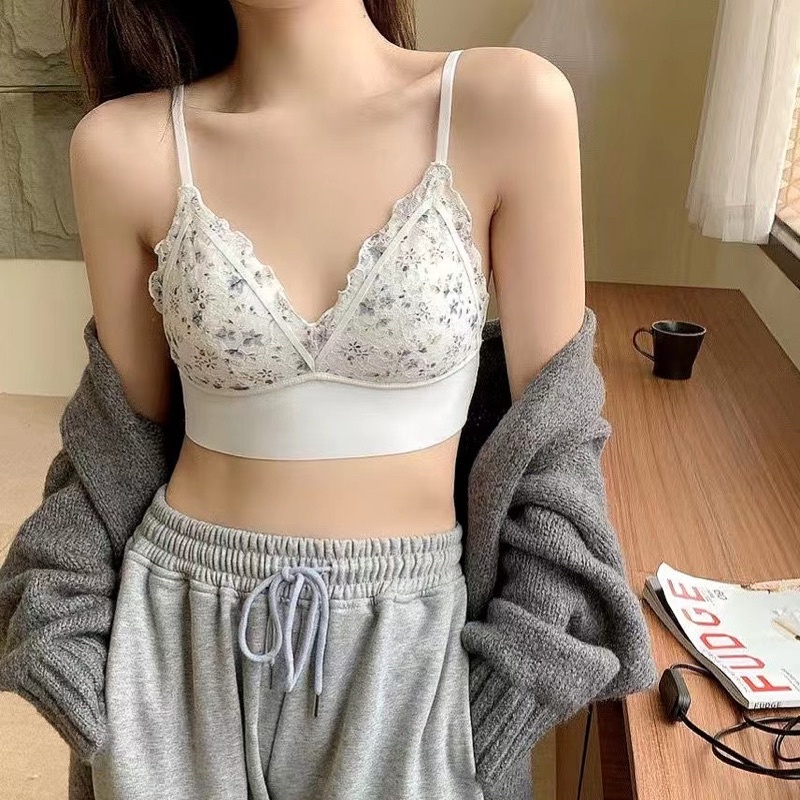 Áo bra su ren hoa nhí siêu xinh. Áo Lót Coset Không Gọng Ren Cap Cấp