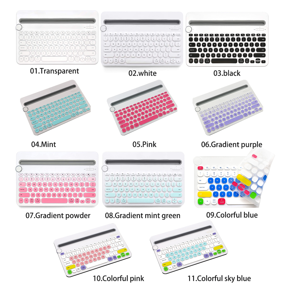 【QIANHAI】Keyboard Protective Film for Logitech K480 Dedicated Keyboard Cover Water-proof Wireless Keyboard Protective Film