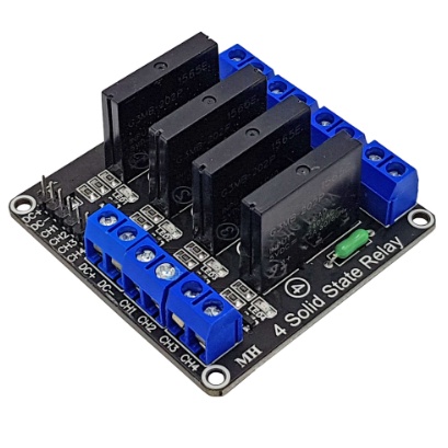 Mạch 4 relay ssr 5vdc 2a kích mức thấp Solid State Relay