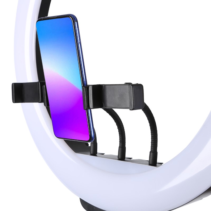 Tripod + Đèn led Livestream HQ-18 (45cm) phụ kiện hỗ trợ quay video, livestream, tặng kèm chân đèn 2m