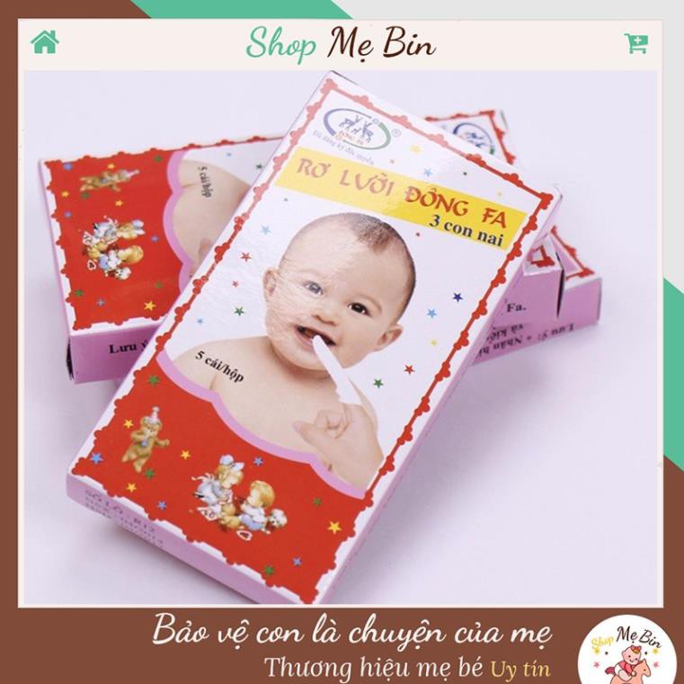 Rơ Lưỡi Đông Fa vệ sinh miệng lưỡi cho bé Shop Mẹ Bin