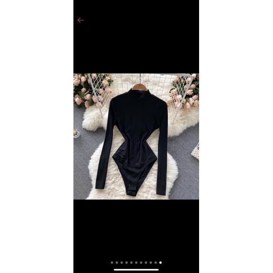 Bodysuit nữ tay dài cổ cao 3 phân BB13