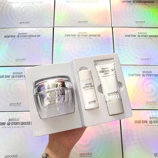 Set kem ốc sên dưỡng trắng da - goodal premium snail tone up cream