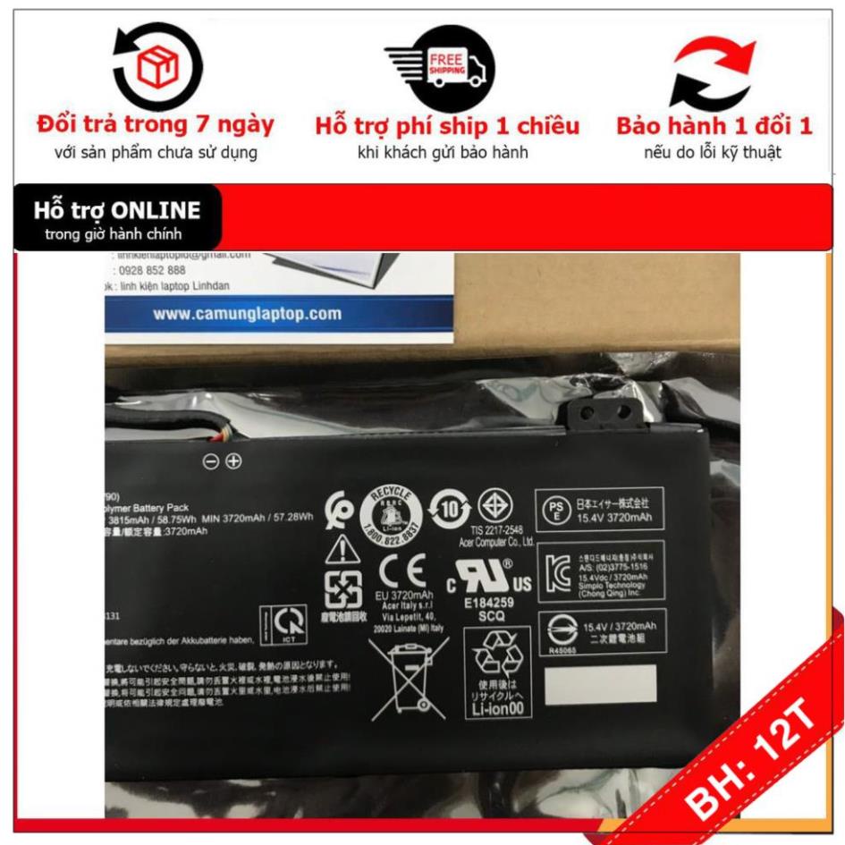 💖💖 Pin Acer (Original) 58.75Wh Predator Helios 300 PH315-52 PH317-53 AP18E8M AP18E7M Battery BH12TH