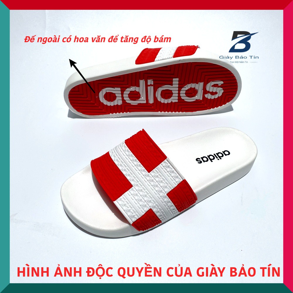 Dép nam Adidas Adilete 2 màu thời trang, quai dép sần chống bám nước, đế ngoài dép sần tăng ma sát, thiết kế ôm chân .