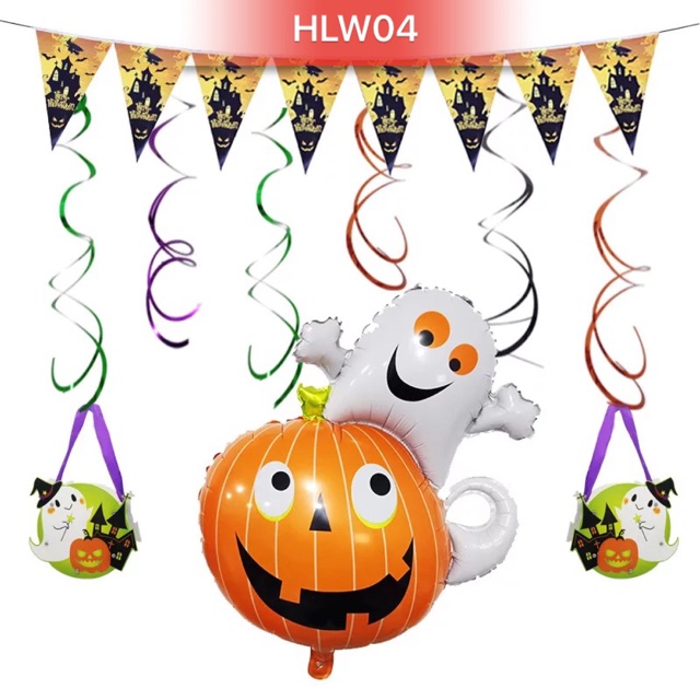 SET BÓNG TRANG TRÍ HALLOWEEN 2021 (HLW04)