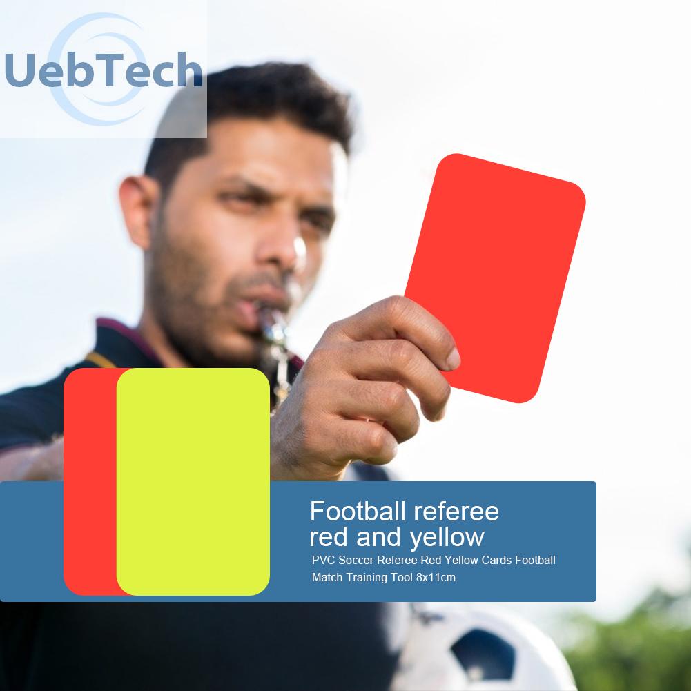 Thẻ trọng tài bằng nhựa PVC 8x11cm chuyên dụng cho trọng tài bóng đá