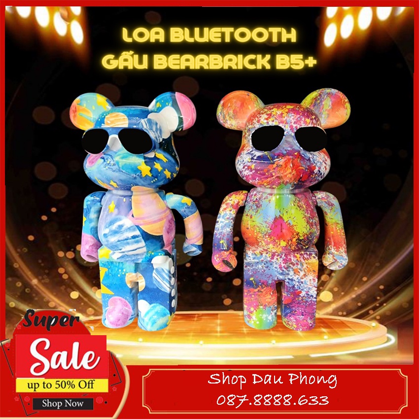 Loa Bluetooth Gấu Bearick Siêu Hot - Âm Đỉnh, Màu Sắc Sang Chảnh - Bảo Hành 6 Tháng