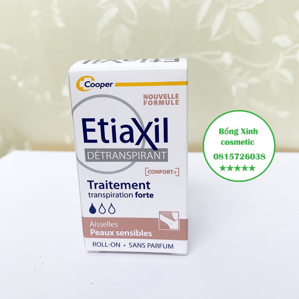 Lăn khử mùi Etiaxil hỗ trợ cải thiện mùi hôi hiệu quả chính hãng Pháp 15ml