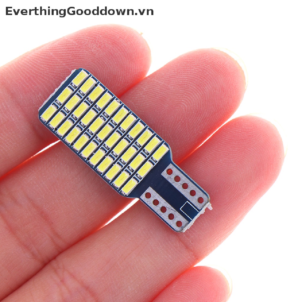 Everthinggooddown Bóng Đèn LED T10 3014 W5W 33 SMD Ánh Sáng Trắng Dành Cho Ô Tô