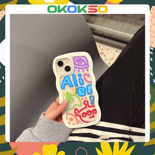 Suitable for OPPO Reno7pro mobile phone shell reno6/Reno5 new cartoon wave edge graffiti English anti-fall mobile phone case soft shell R17 couple models