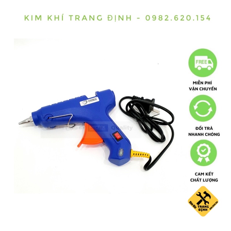 Súng bắn keo nến nhỏ 20W màu xanh lam