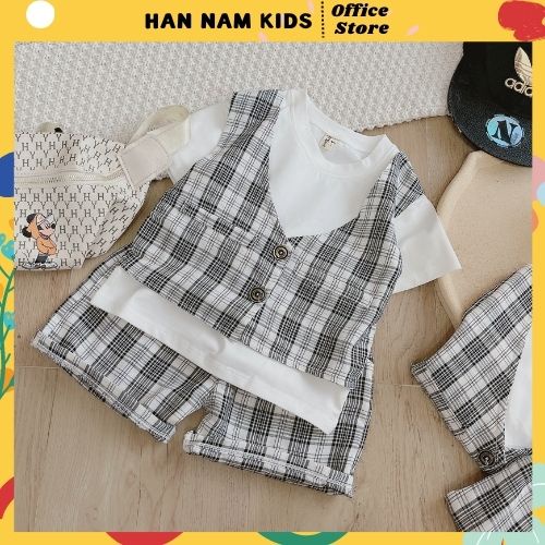 Set Công Tử Bé Trai Bộ Vest Bé Trai Đồ bé trai hàn quốc Han Nam Kids