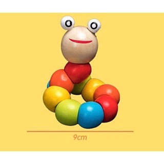 Đồ chơi sâu gỗ uốn éo montessori