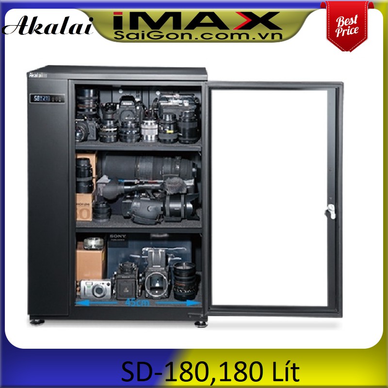TỦ CHỐNG ẨM AKALAI SD180, 180LÍT (Hàng chính hãng new 2019)