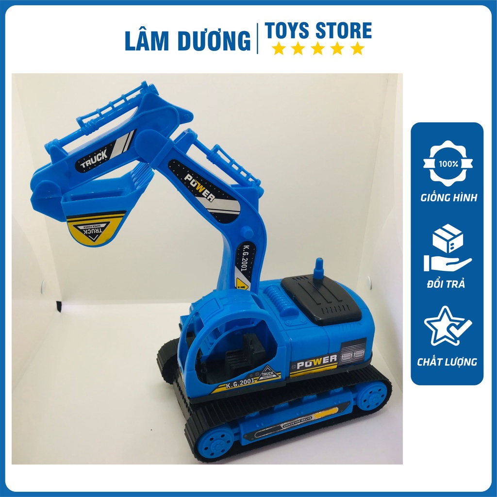 Máy Cẩu Đồ Chơi Cho Bé Loại Vừa , Chất Liệu Nhựa An Toàn , Máy Xúc Cát