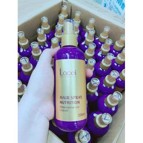 Sữa dưỡng Lacei hair spray nutrition (màu tím) 200ml