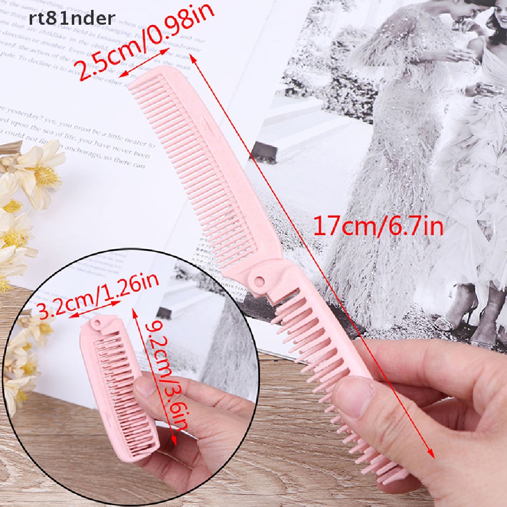 1 Lược Chải Tóc Chống Tĩnh Điện Có Thể Gấp Gọn Tiện Dụng