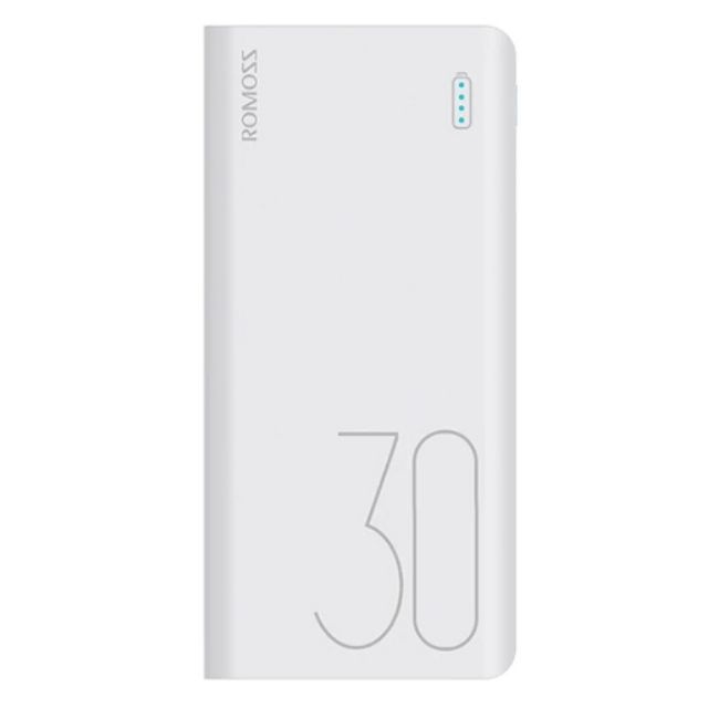 Pin Sạc dự phòng lõi Polymer Romoss Sense 8 dung lượng 30000mAh (Trắng) - Hãng phân phối chính thức