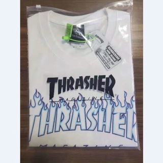 Áo Thrasher lửa trắng xanh/ đen xanh