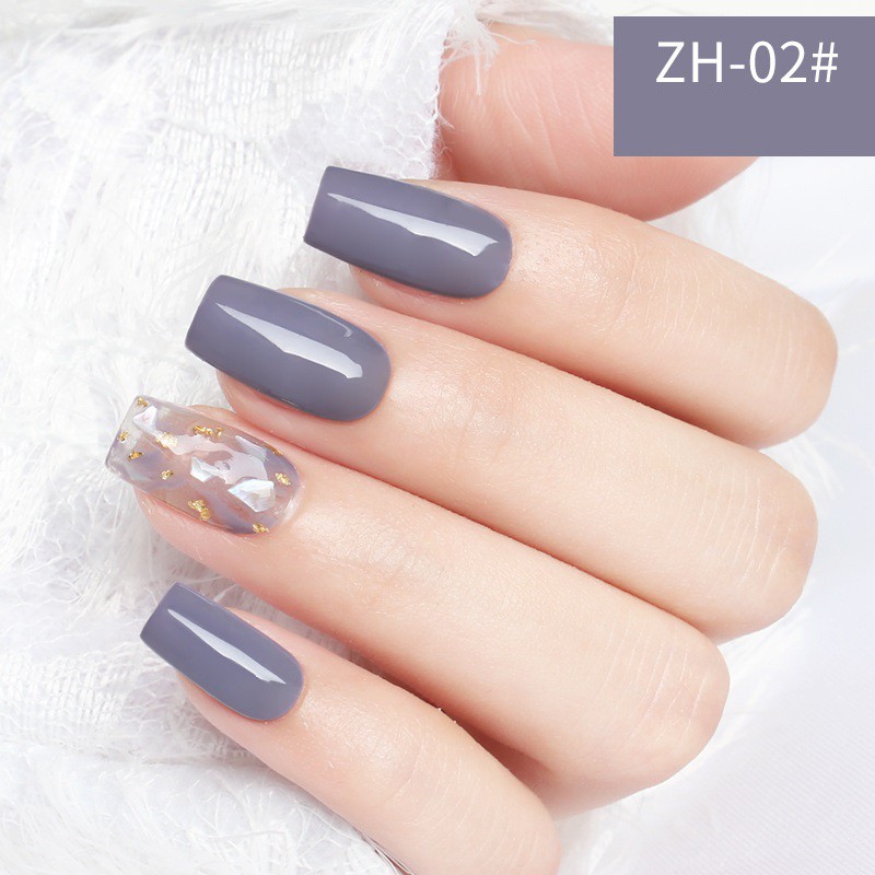 Sơn móng tay gel sơn nail dùng máy hơ gel Sơn gel AS tone màu khói tím khói trẻ trung mã ZH 15ml