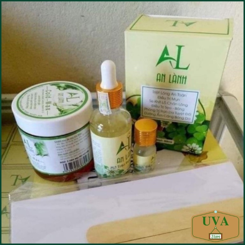 Combo Wax Lông Mỡ Trăn An Lành Chính Hãng An Toàn Và Hiệu Quả [Tặng Giấy và Que lấy gel]