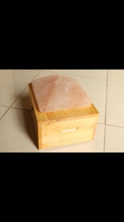 Hộp đèn đá muối (đá cong, đá hồng) masage chân