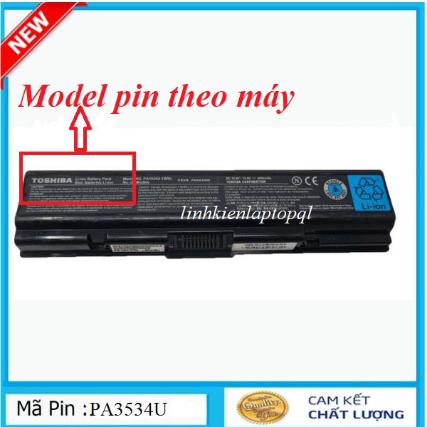 Pin laptop Toshiba Satellite A200 M200 L200 L505 L550 M205 PA3534U A205 A210 A215 A300 A305 A355D L200 L305 M200 L300D