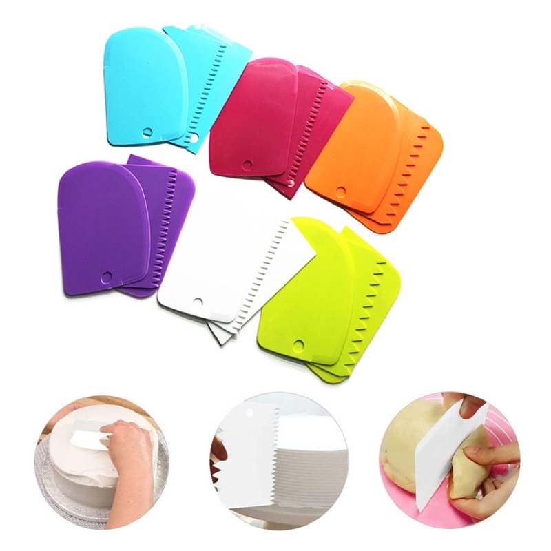 Bộ 3 dao vét, tạo vân bột chà láng