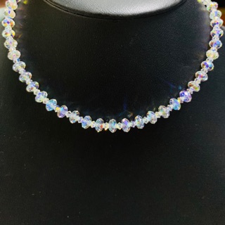 Vòng cổ pha lê Swarovski bánh cam 6ly xen