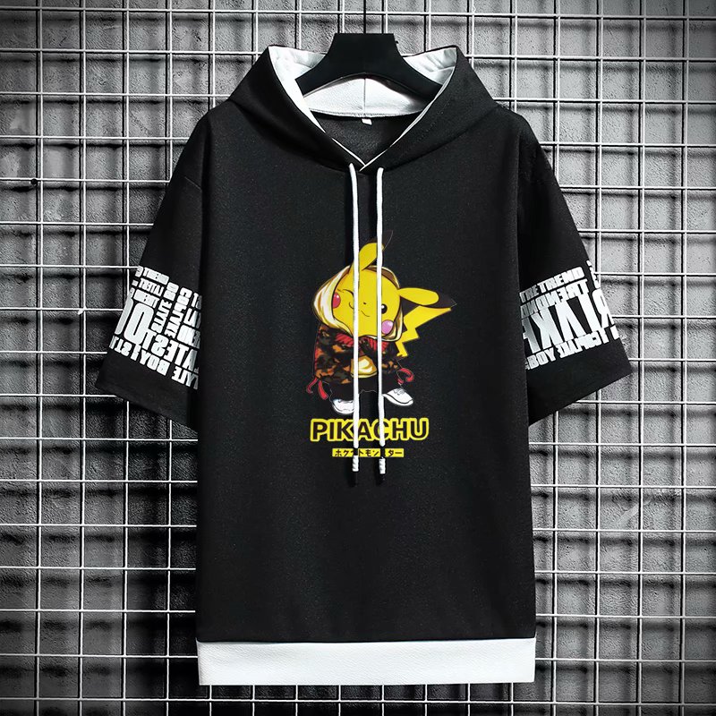Áo Hoodie Ngắn Tay Form Rộng Phong Cách Hàn Quốc Dành Cho Nam | BigBuy360 - bigbuy360.vn