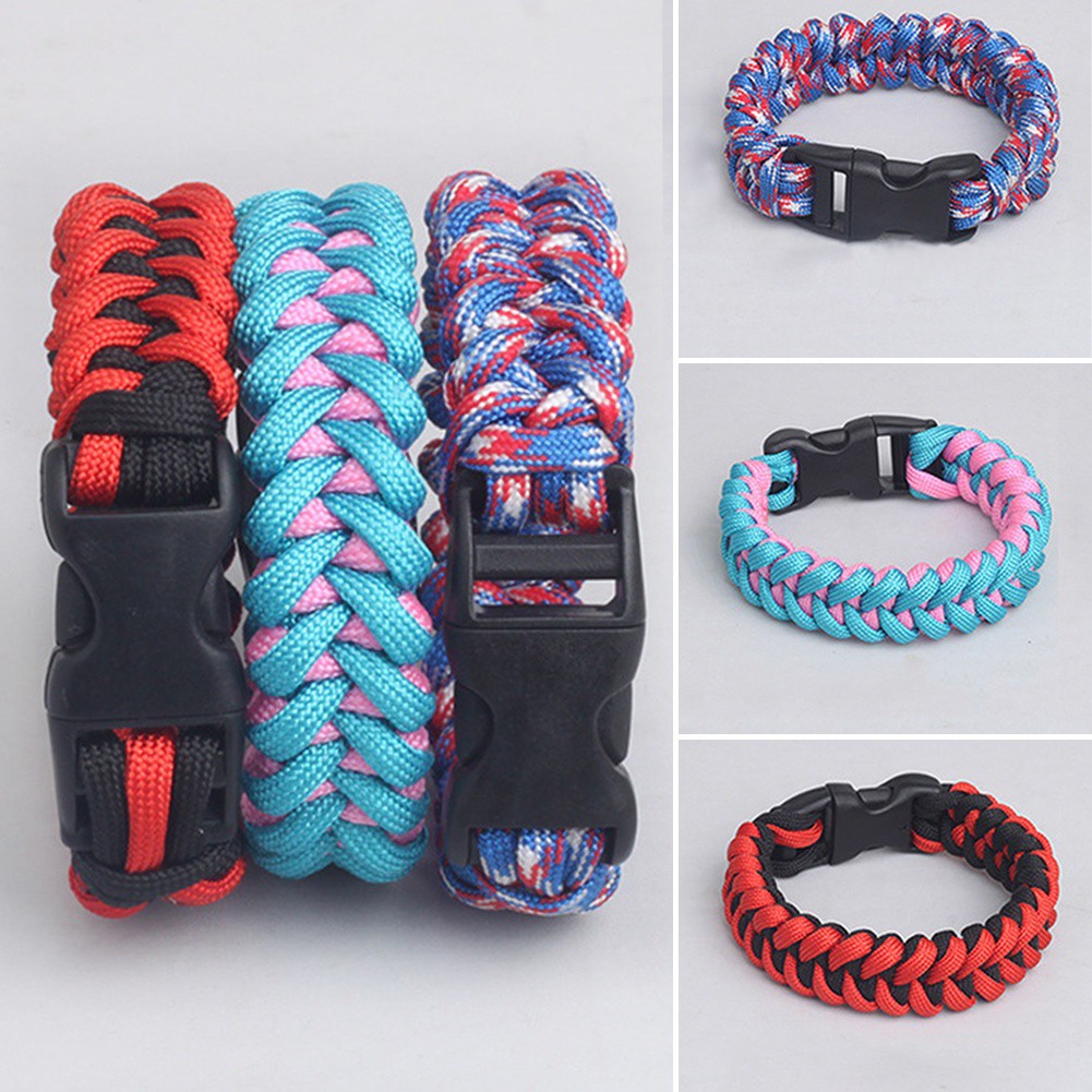 Vòng tay paracord dây dù tết xương cá hàng Random Color