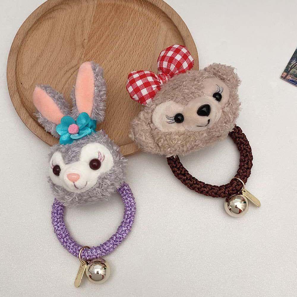 MOCHO Dây Cột Tóc Hình Gấu Bông Hoạt Hình Dễ Thương Cho Bé Gái