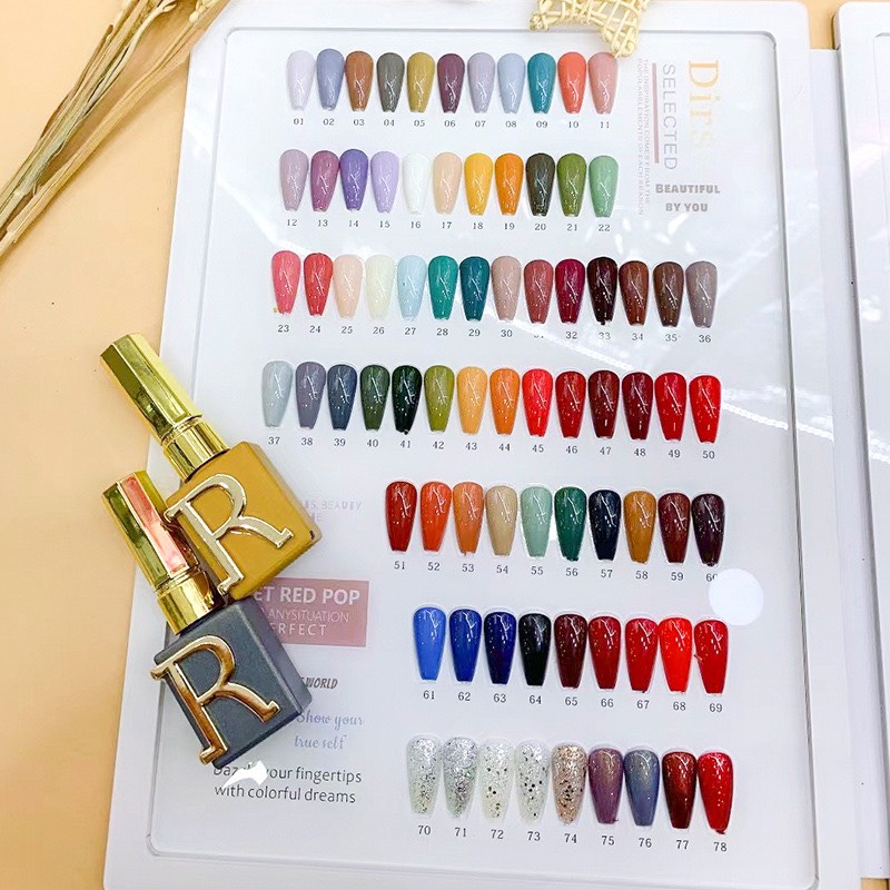 Set sơn móng tay 78 màu sang chảnh đồ nail cao cấp cho mọi tiệm nails