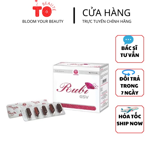 RUBI GSV 60 VIÊN- DƯỠNG CHẤT CHO LÀN DA KHỎE