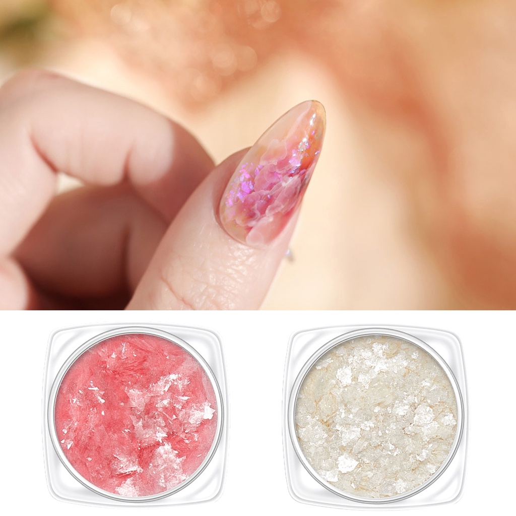 Hộp Kim Tuyến Trong Suốt Hình Đám Mây Dùng Trang Trí Móng Tay Nghệ Thuật