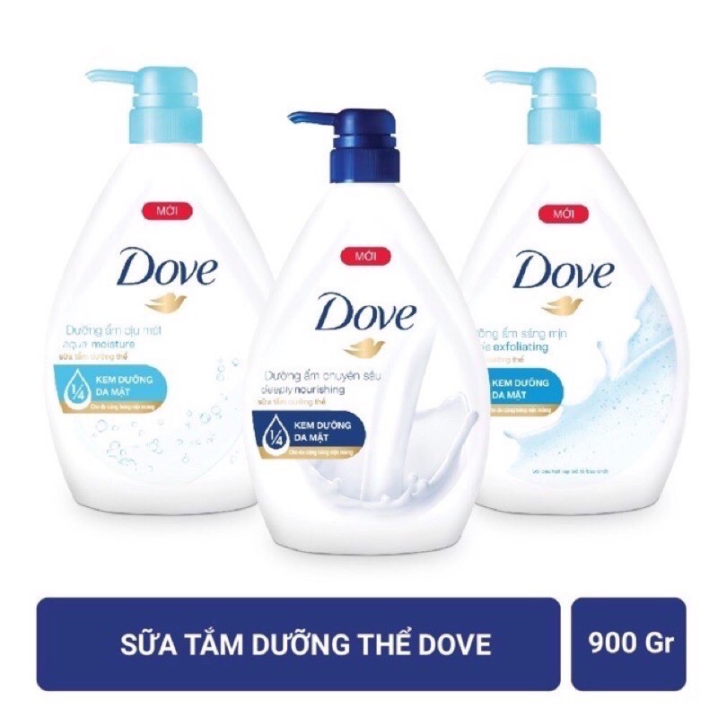 SỮA TẮM DOVE DƯỠNG ẨM 900g