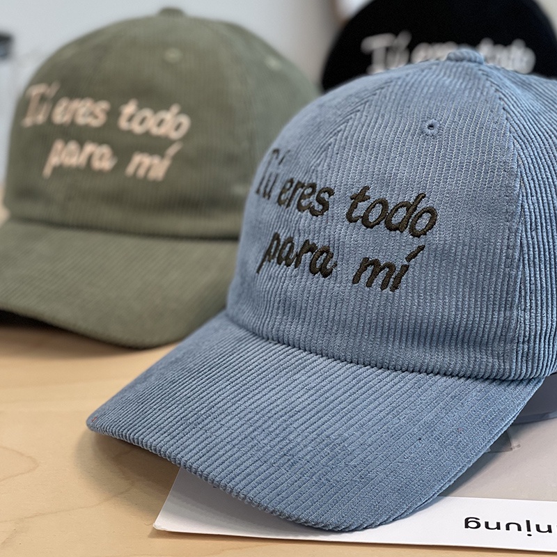 Mũ Lưỡi Trai Vải Nhung Mềm Mại In Chữ Phong Cách Hip Hop Cá Tính