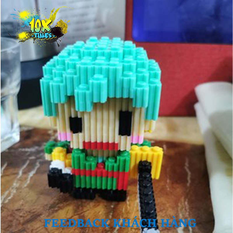 mô hình lắp ráp nano 3D One Piece - Luffy - đảo hải tặc dễ thương, lắp ráp sáng tạo nhân vật hoạt hình 10xtimes